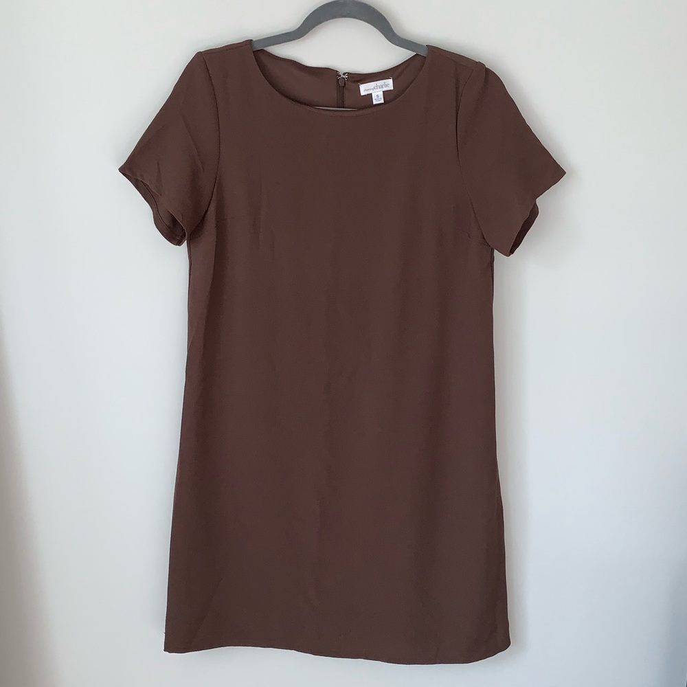 Charming Charlie Brown Shift Dress Size S